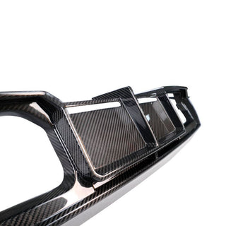 Prepreg PSM Style (One-Piece) Rear Diffuser for BMW G8X M3 M4 - with Attached Splitter Extensions