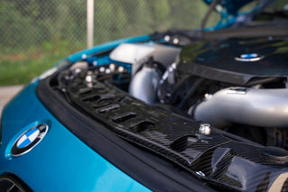 Carbon Fiber Upper Tie Bar Radiator Support Brace for BMW F8X M2 M3 M4 and F2X F3X 2, 3, 4 Series