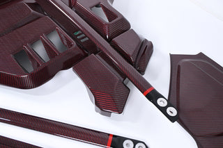 *SPECIAL* Red Carbon Fiber Prepreg Full Engine Bay Set (11-piece) for BMW M2 M3 M4