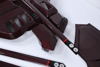 *SPECIAL* Red Carbon Fiber Prepreg Full Engine Bay Set (11-piece) for BMW M2 M3 M4