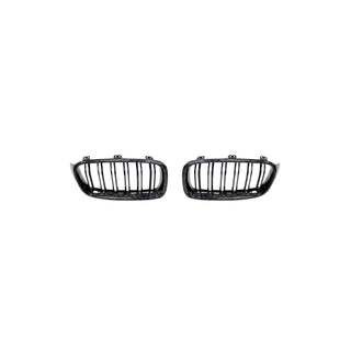 Forged Carbon Fiber Double Slat M Style Front Grills for BMW F30