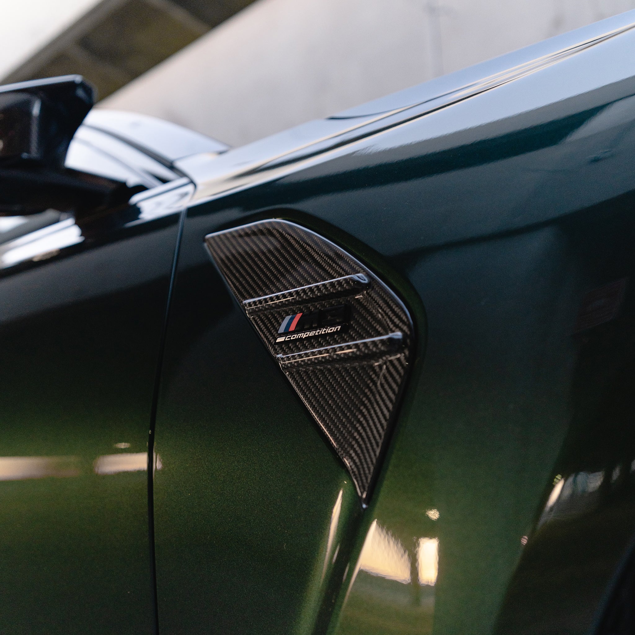 M Performance Style Fender Vent Trim Set for BMW G80 M3 and G82 M4