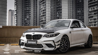 SQ Style Prepreg Carbon Fiber Front Side Vent Canards for BMW M2 F87