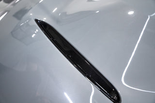 Prepreg Carbon Fiber Single Slat Hood Vent for BMW F8X M2 M3 M4