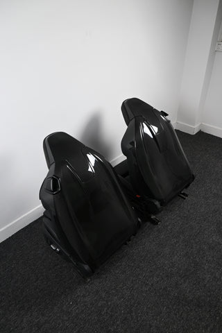 Prepreg Carbon Fiber Seat Backs (Full Replacements) for Coupe BMW Models M2 M4 M8 Comfort Seats with Latch