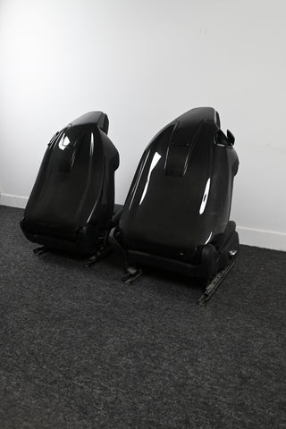 Prepreg Carbon Fiber Seat Backs (Full Replacements) for Coupe BMW Models M2 M4 M8 Comfort Seats with Latch