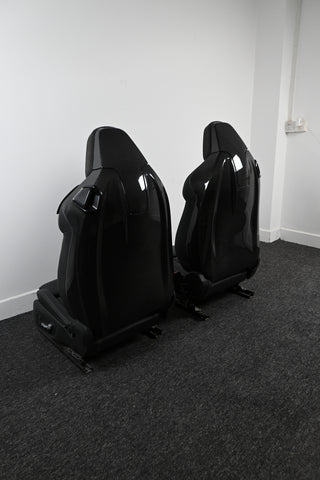 Prepreg Carbon Fiber Seat Backs (Full Replacements) for Coupe BMW Models M2 M4 M8 Comfort Seats with Latch