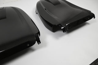 Prepreg Carbon Fiber Seat Backs (Full Replacements) for Coupe BMW Models M2 M4 M8 Comfort Seats with Latch